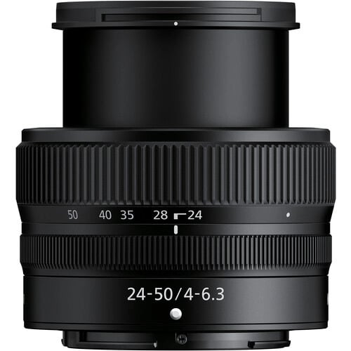 Nikon Z5 full-frame mirrorless camera with 24.3MP CMOS sensor, EXPEED 6 processor, paired with compact 24-50mm f/4-6.3 Z lens, featuring 4K UHD video.