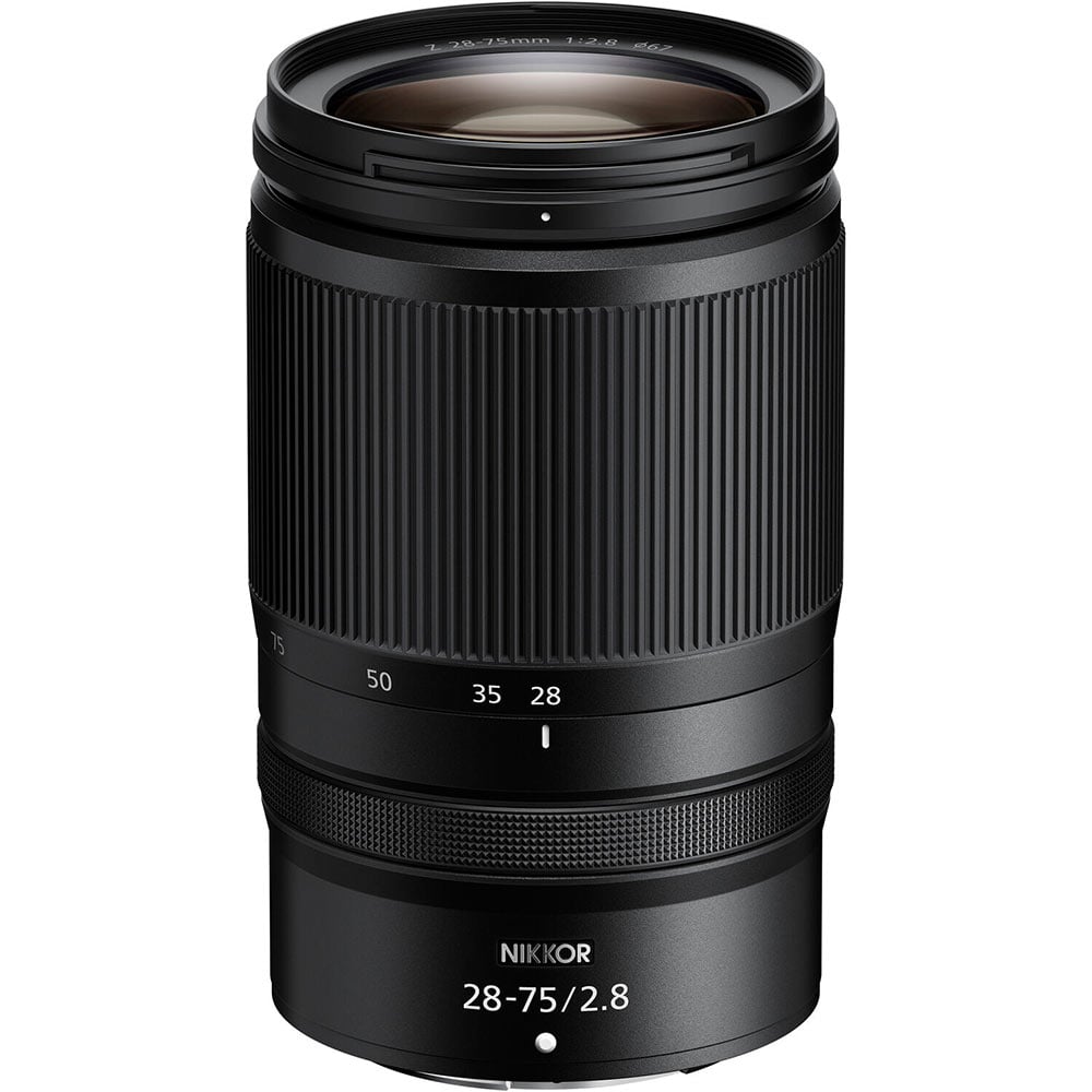 Nikon Z 28-75mm f/2.8 lens. Lightweight, fast-aperture standard zoom for Z-mount full-frame mirrorless cameras, ideal for portraits, travel, and video.