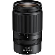 Nikon Z 28-75mm f/2.8 lens. Lightweight, fast-aperture standard zoom for Z-mount full-frame mirrorless cameras, ideal for portraits, travel, and video.
