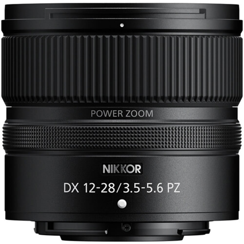 Nikon Z DX 12-28mm f/3.5-5.6 PZ VR lens. Ultra-wide power zoom with image stabilization, ideal for vlogging, travel, and video on DX-format Z-mount cameras.