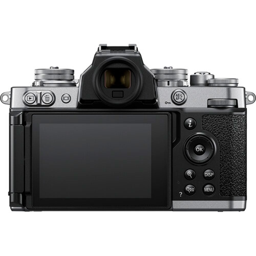 Nikon Z FC mirrorless camera with 20.9MP DX sensor and compact 16-50mm f/3.5-6.3 VR lens, 4K video, and hybrid autofocus.