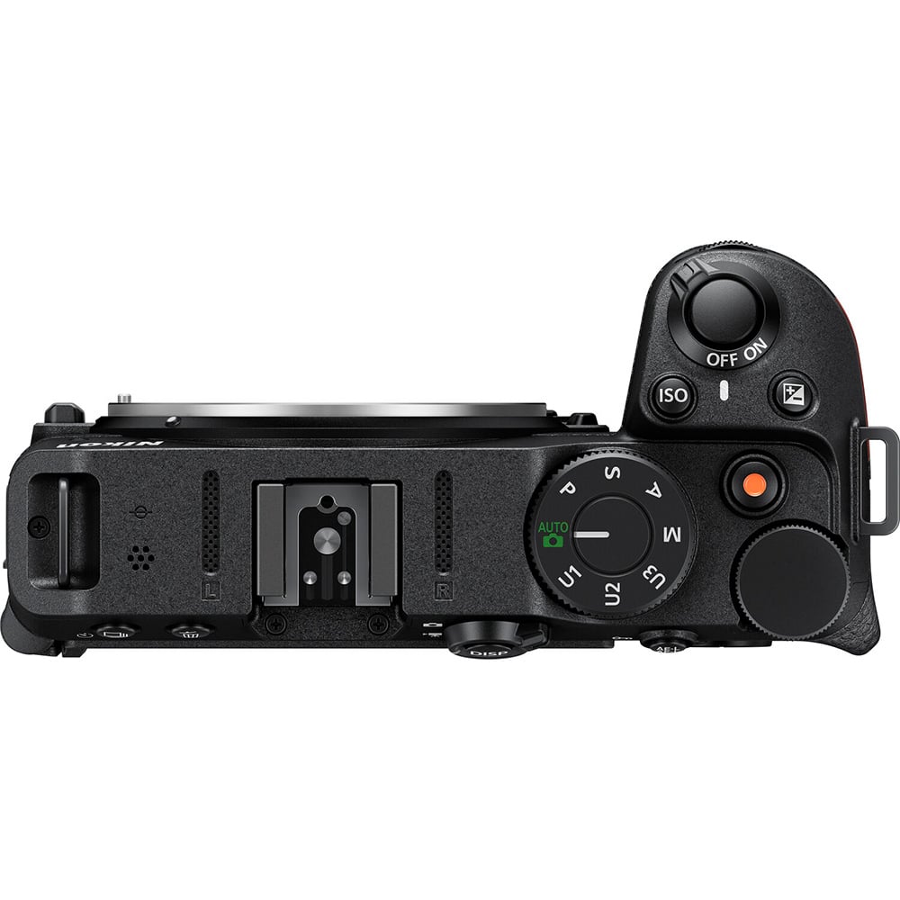 Nikon Z30 mirrorless camera body with 20.9MP DX-format sensor, 4K video, vari-angle touchscreen, and compact design for content creators.