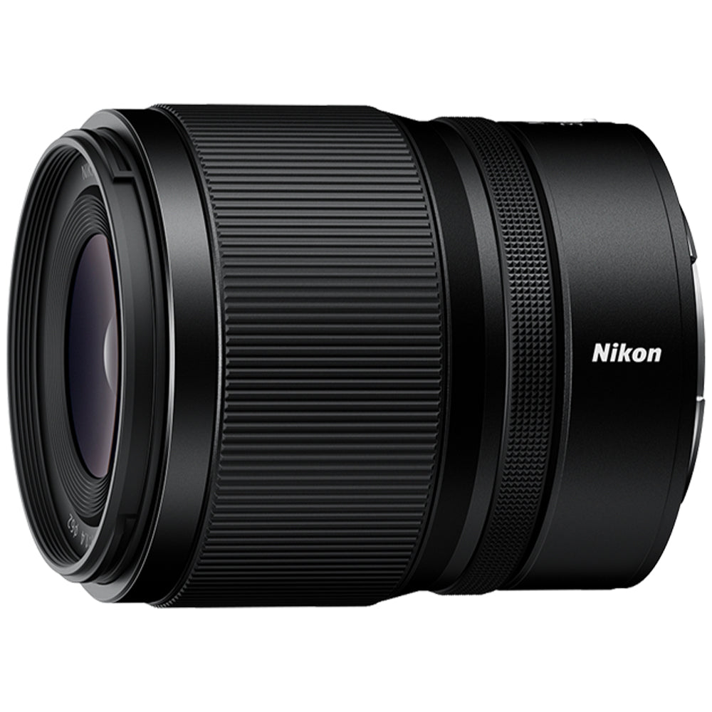 Nikon Z5 II full-frame mirrorless camera paired with fast 35mm f/1.4 prime lens, featuring 24.5MP BSI sensor, EXPEED 7 processor, and 4K UHD video.