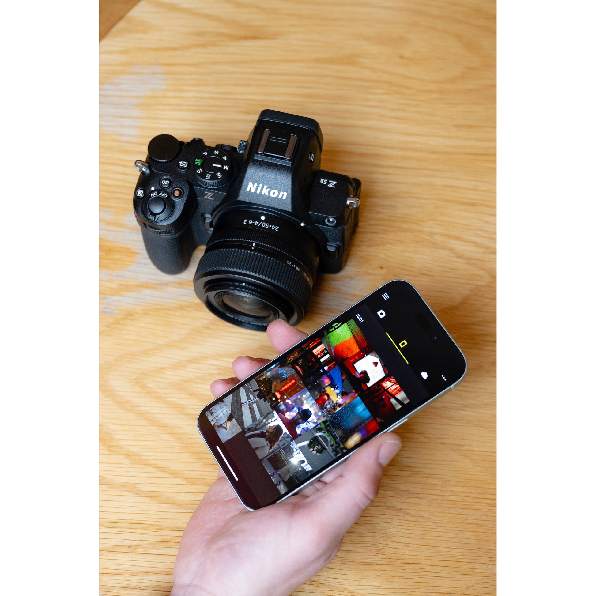 Nikon Z5 II full-frame mirrorless camera with 24.5MP BSI CMOS sensor, EXPEED 7 processor, AI autofocus, 5-axis stabilization, and 4K 60p video.