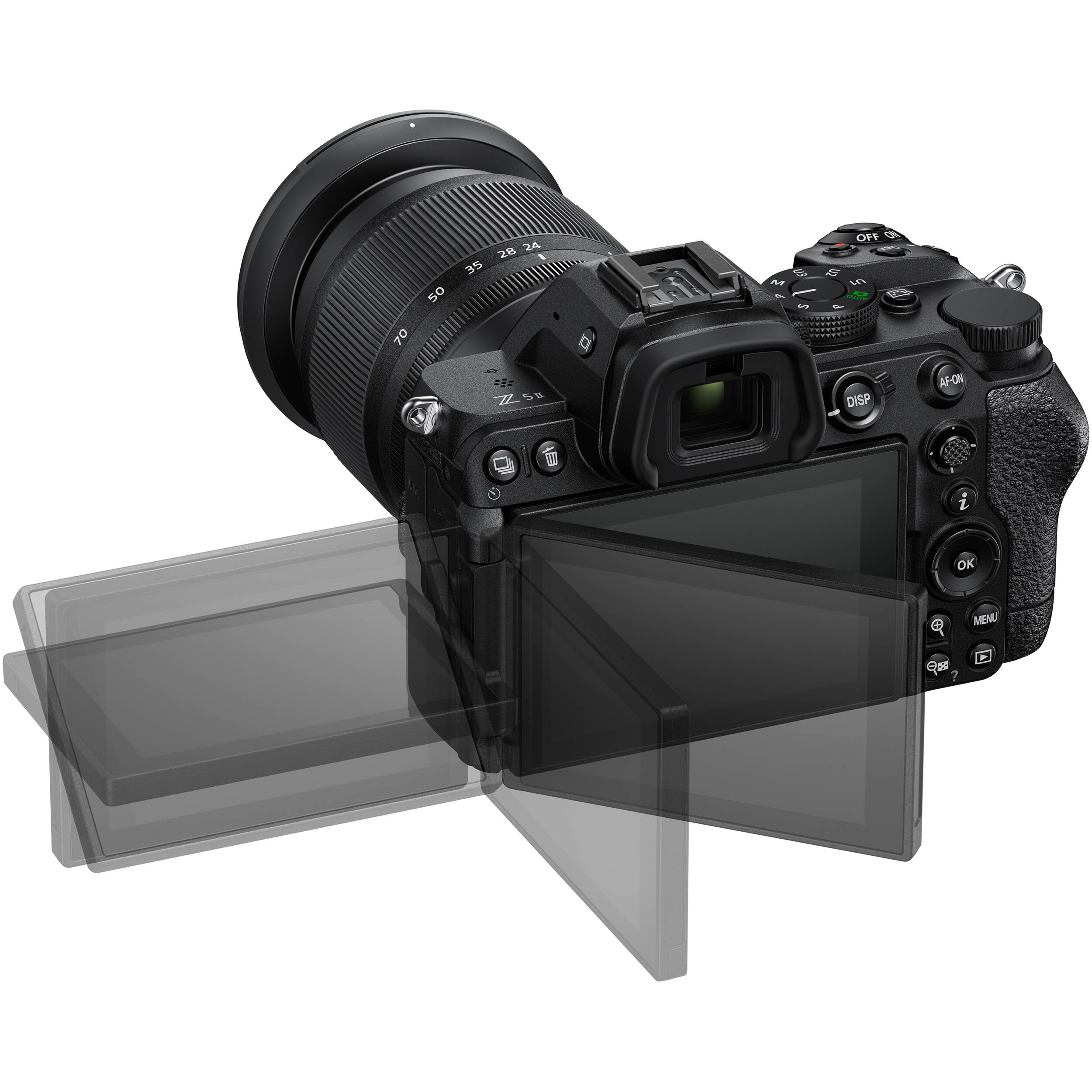 Nikon Z5 II full-frame mirrorless camera with versatile 24-200mm f/4-6.3 VR zoom lens, 24.5MP sensor, EXPEED 7 processor, and 4K UHD video.