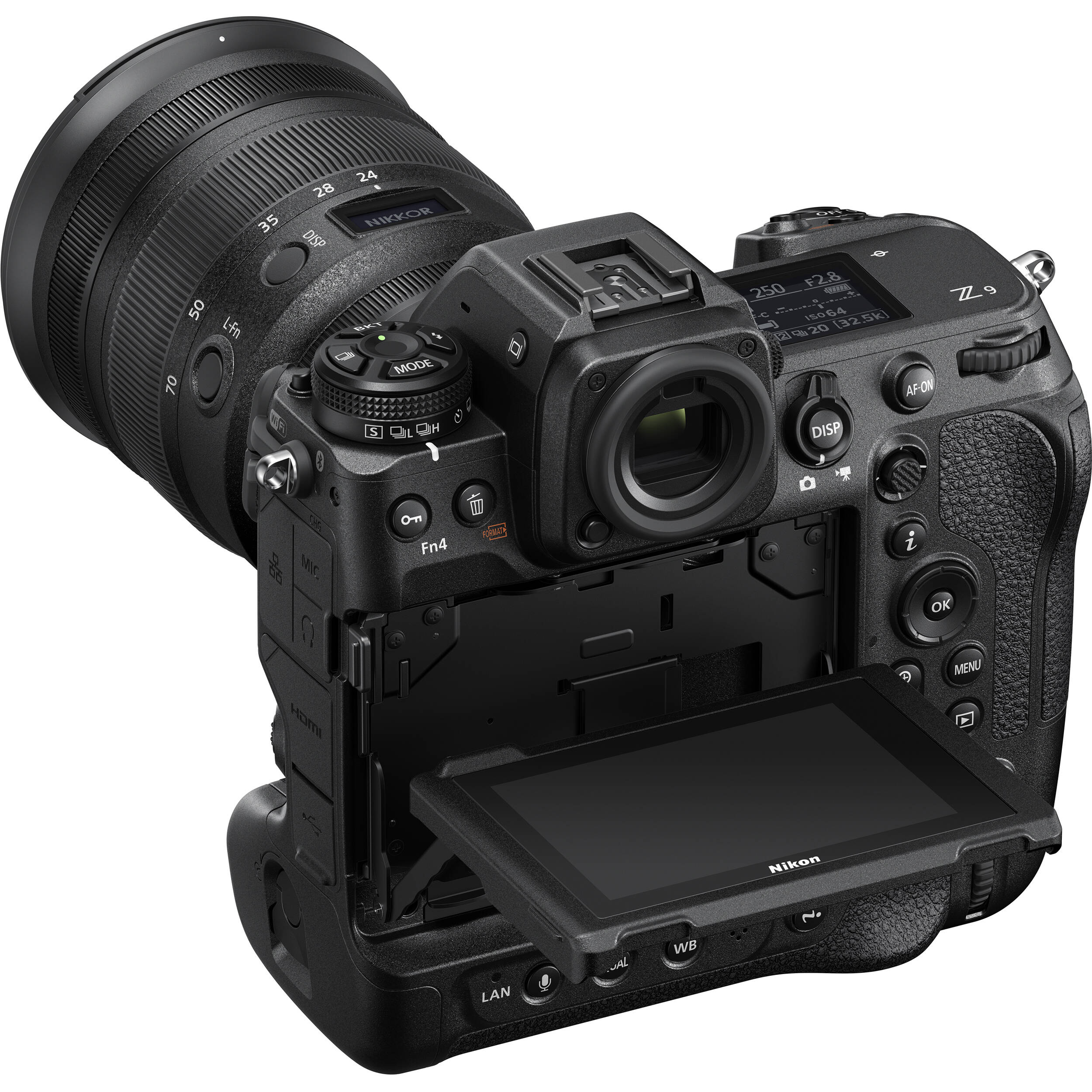 Nikon Z9 Mirrorless Camera – flagship full-frame camera with 45.7MP sensor, 8K video, and pro-grade build for high-speed, high-resolution photography.