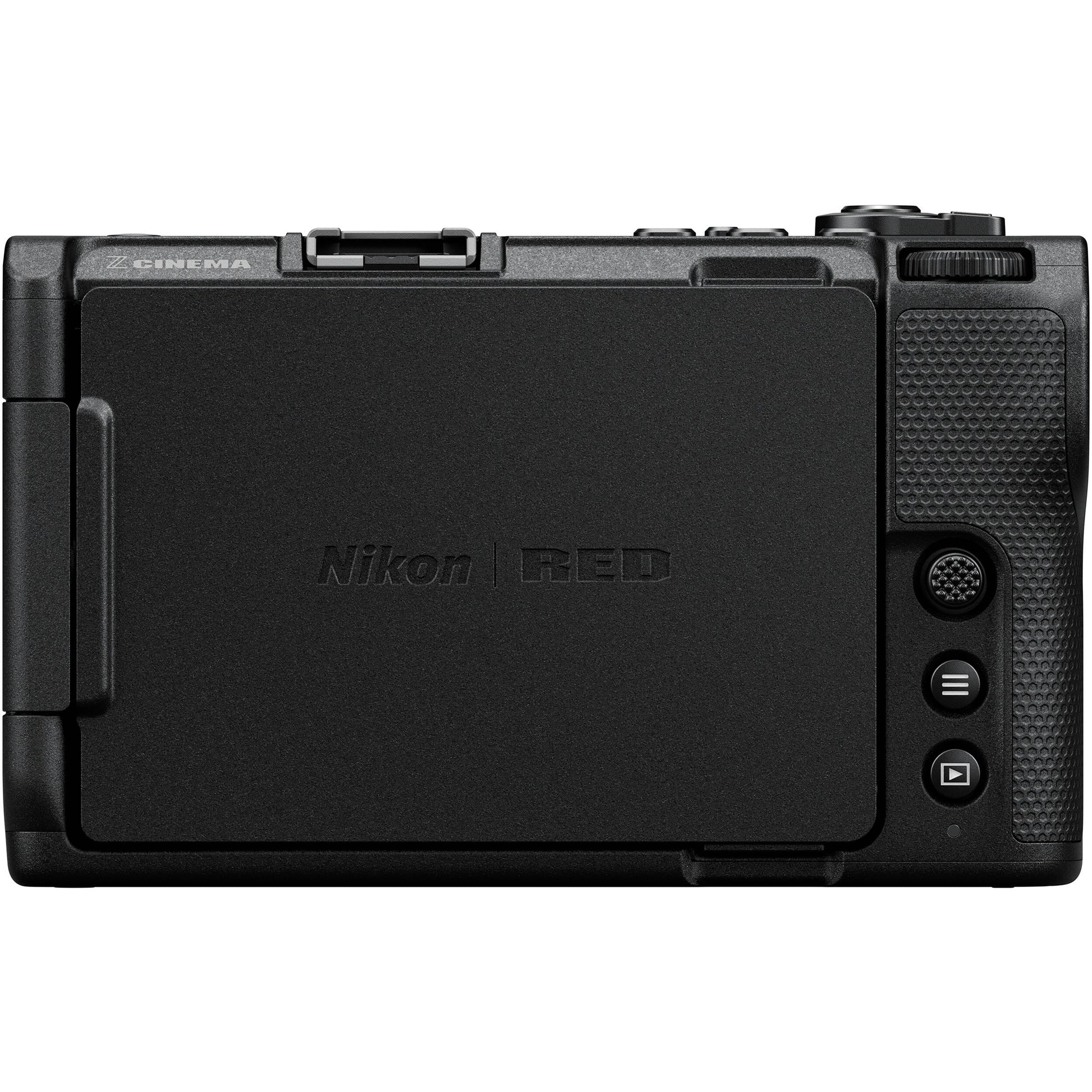 Nikon ZR 6K full-frame cinema camera with REDCODE RAW, 32-bit audio, stabilisation, and Z-mount lens support.