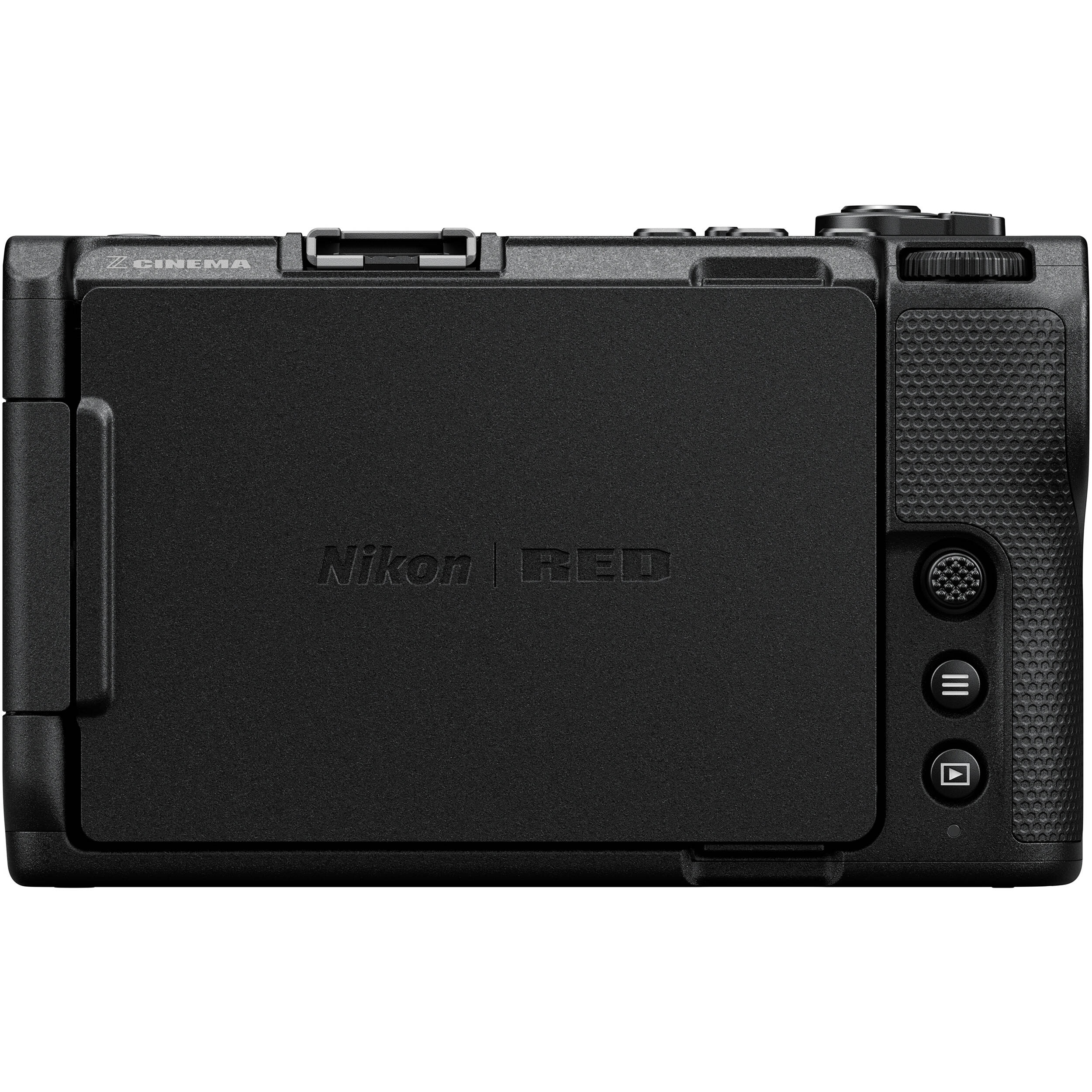 Nikon ZR 6K full-frame cinema camera with REDCODE RAW, 32-bit audio, stabilisation, and Z-mount lens support.