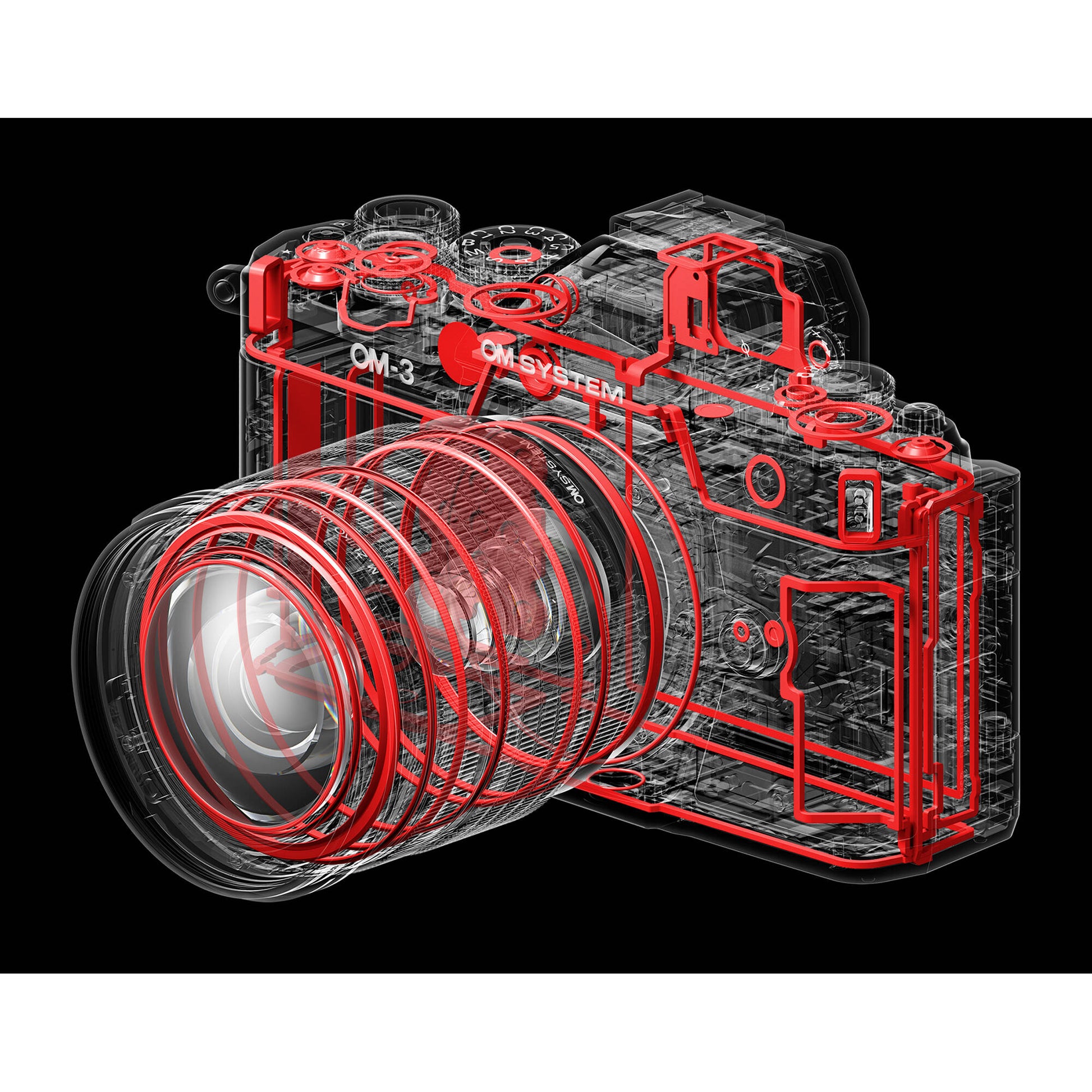 OM System OM-3 with 12-45mm f/4 Pro Lens, 20.4MP sensor, TruePic X, compact weather-sealed zoom, 7.5 stops IBIS, 120fps burst, 4K 60p video