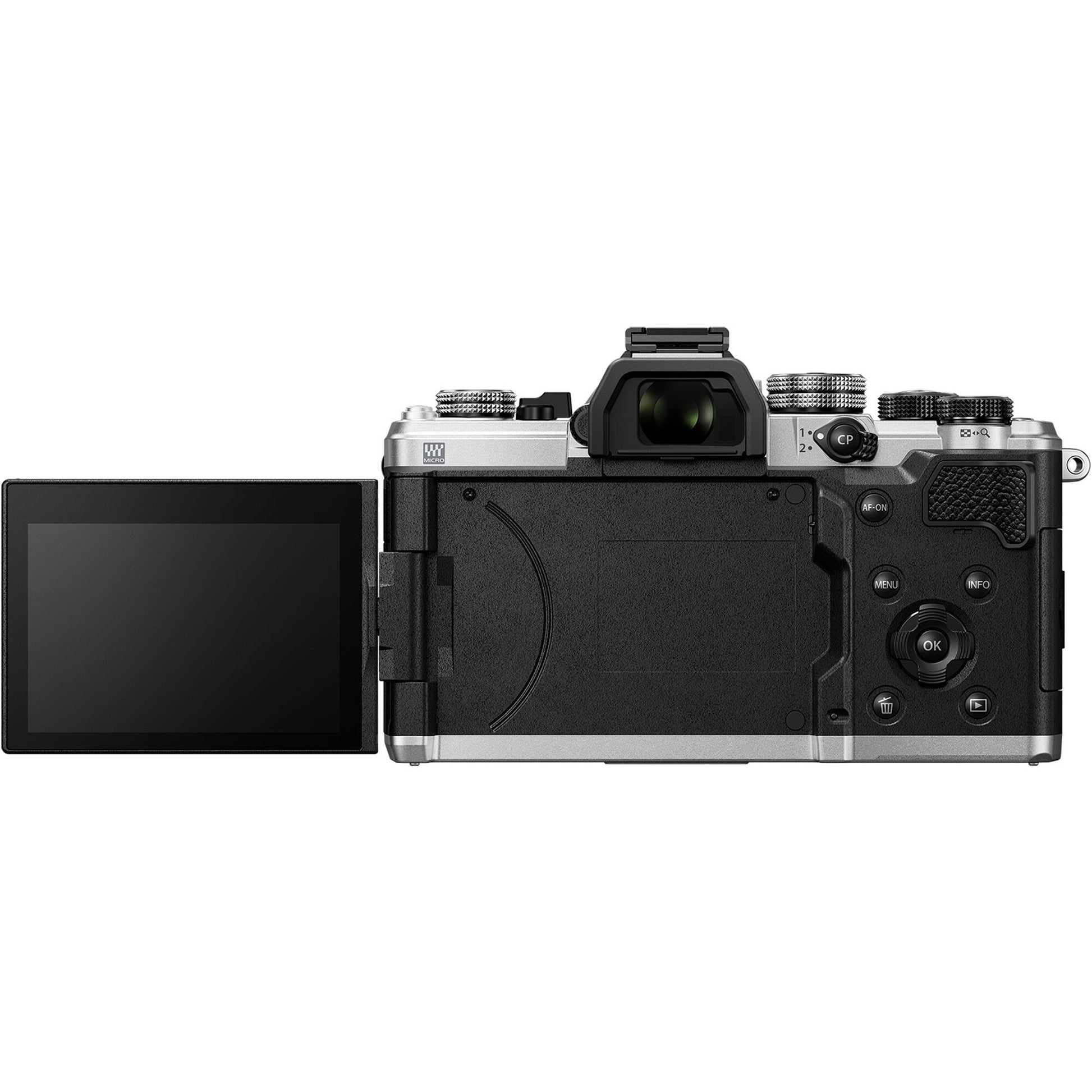 OM System OM-3 with 12-45mm f/4 Pro Lens, 20.4MP sensor, TruePic X, compact weather-sealed zoom, 7.5 stops IBIS, 120fps burst, 4K 60p video