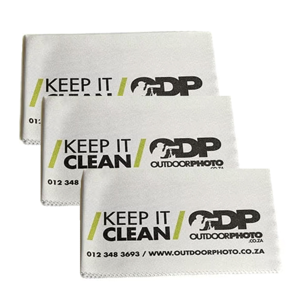 Cleaning your equipment is made easy with this high-quality microfibre cloth.