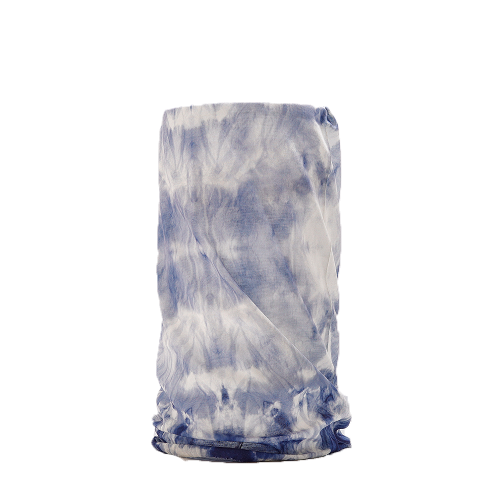 Celebrate Earth with this unique ocean-inspired Tie Dye wrap. Made from lightweight, breathable material wear it around your neck, face, wrist or head.