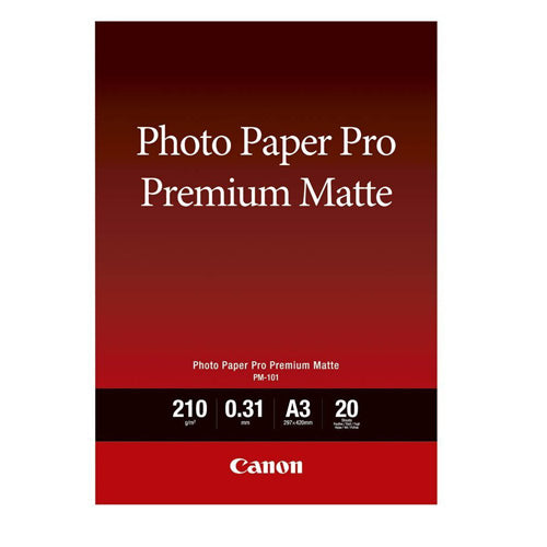 Matte Photo Paper pack of 20 sheets for high-quality, non-reflective photo prints.