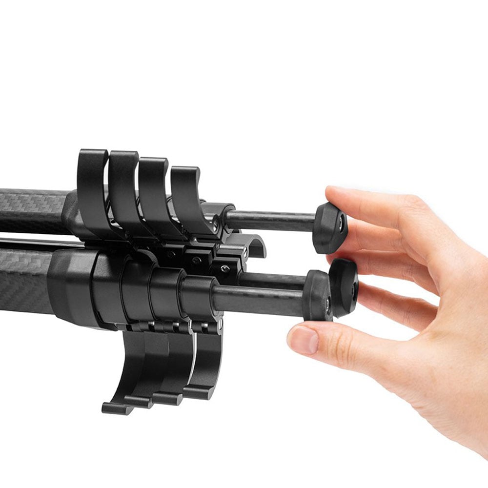 This lightweight travel tripod by Peak Design folds up to the size of a water bottle, offers uncompromising stability and durability.
