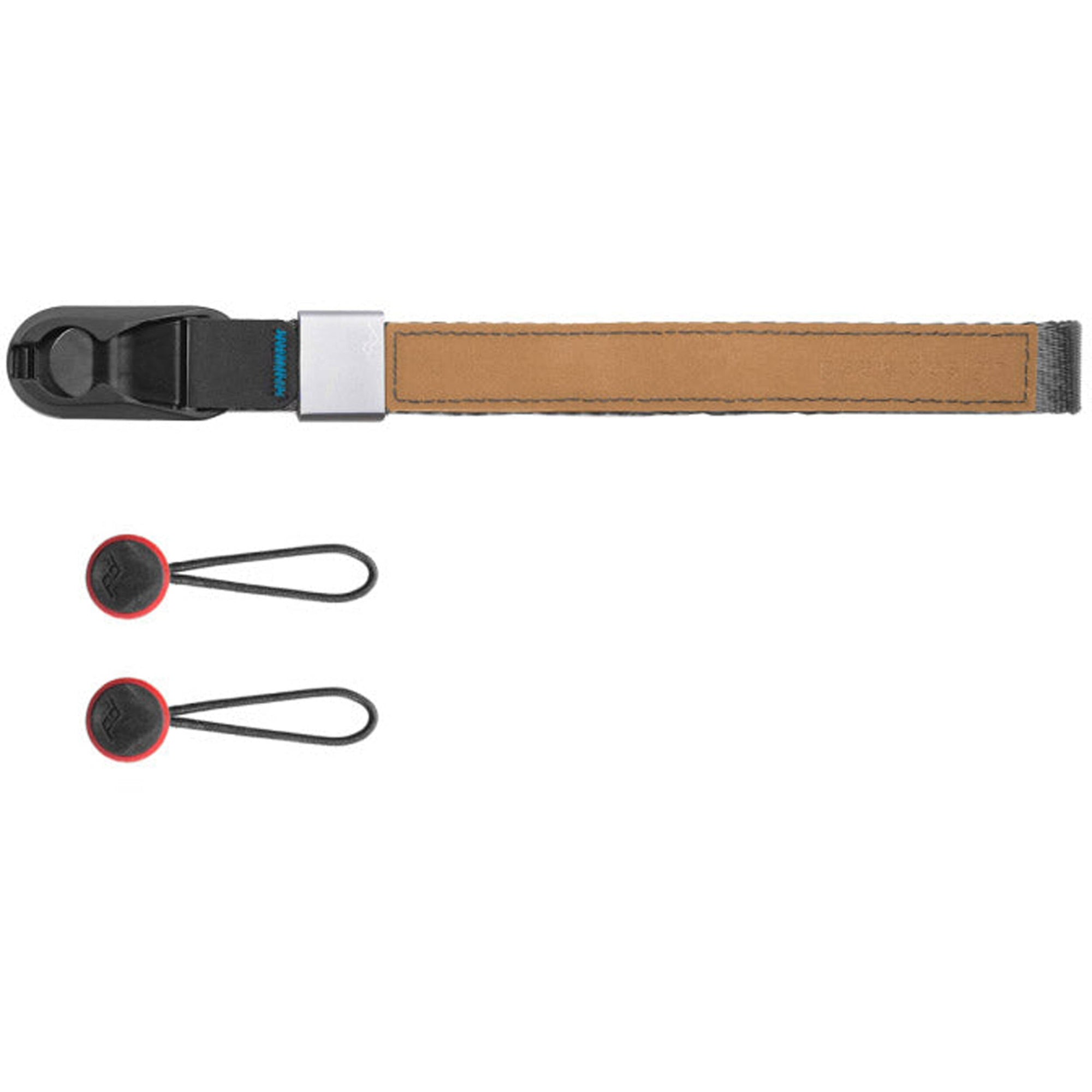 Secure your camera or binoculars with an adjustable wrist strap. This Peak Design Cuff is made from comfortable nylon webbing and trendy leather details.