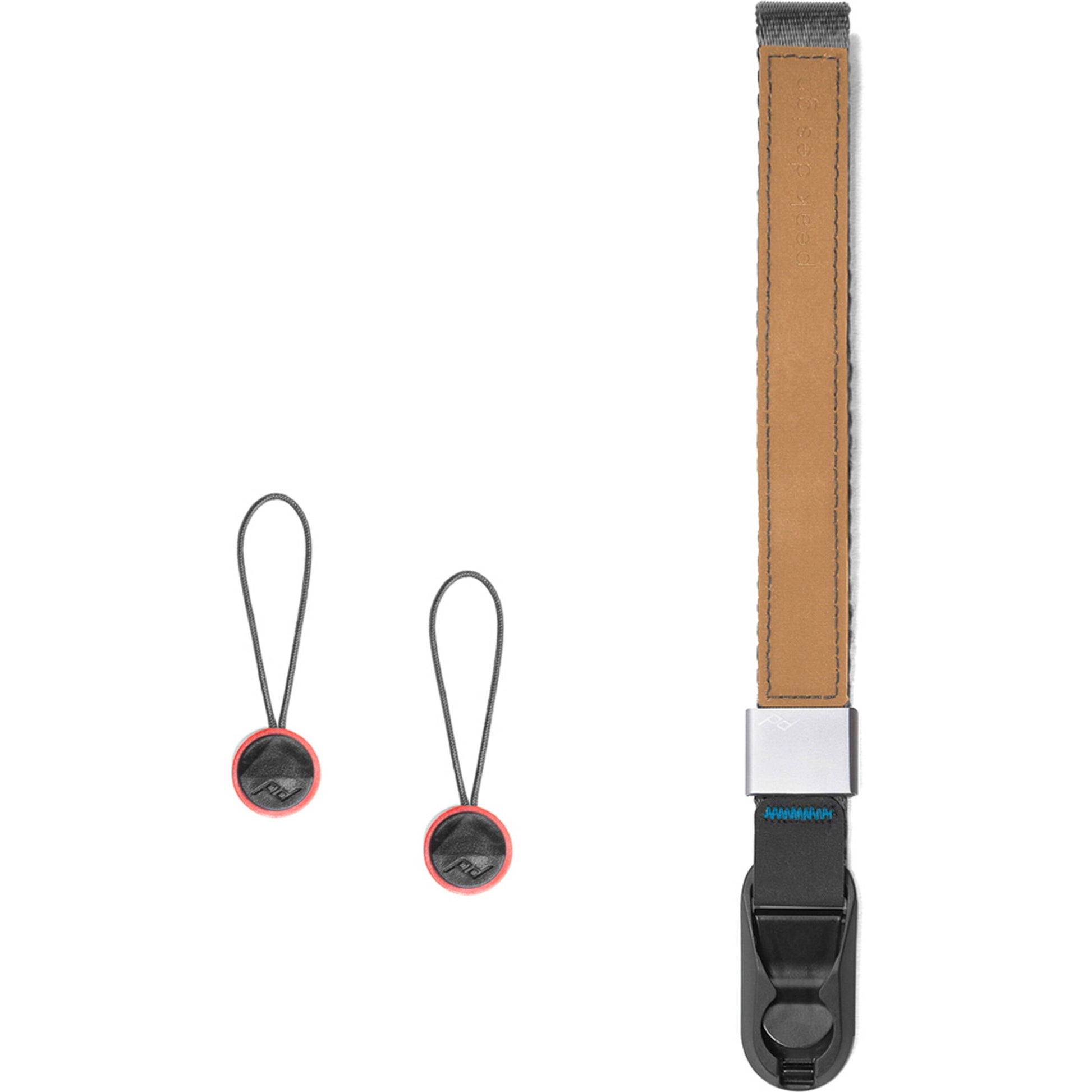 Secure your camera or binoculars with an adjustable wrist strap. This Peak Design Cuff is made from comfortable nylon webbing and trendy leather details.