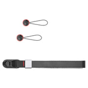 The wrist strap conveniently secures your camera or a pair of binoculars to an adjustable wrist strap.