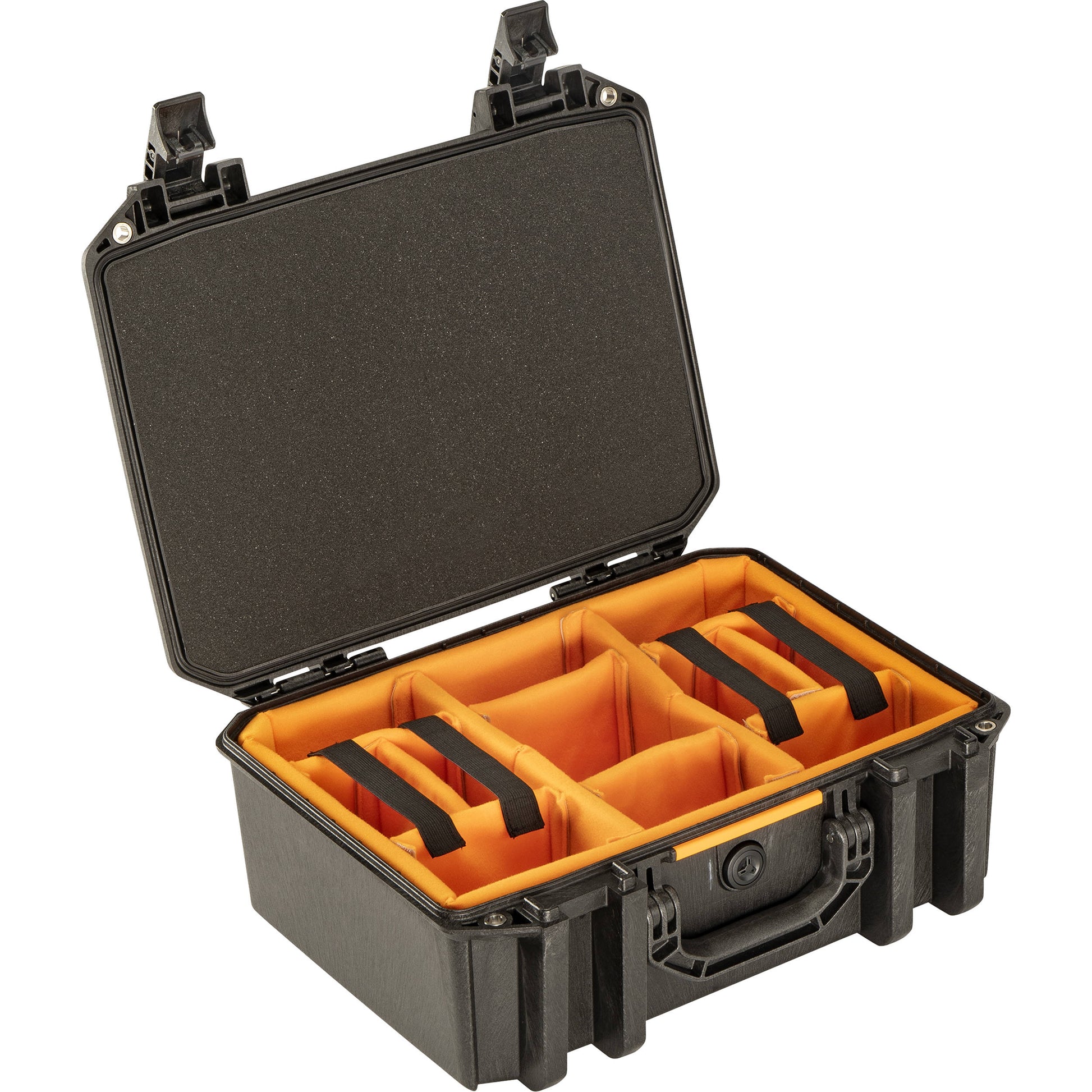 Pelican V300C Vault Equipment Case with padded dividers.