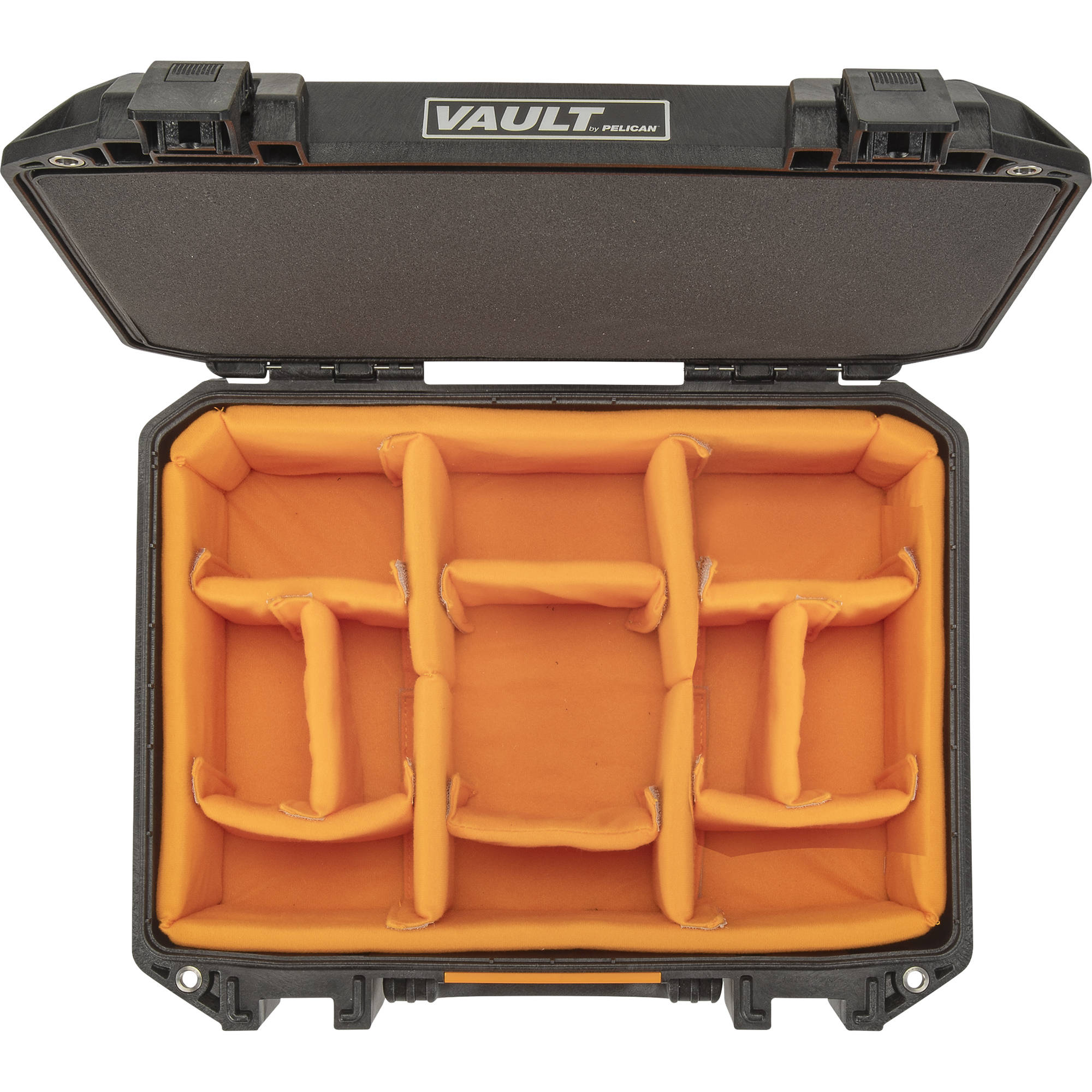 Pelican V300C Vault Equipment Case with padded dividers.