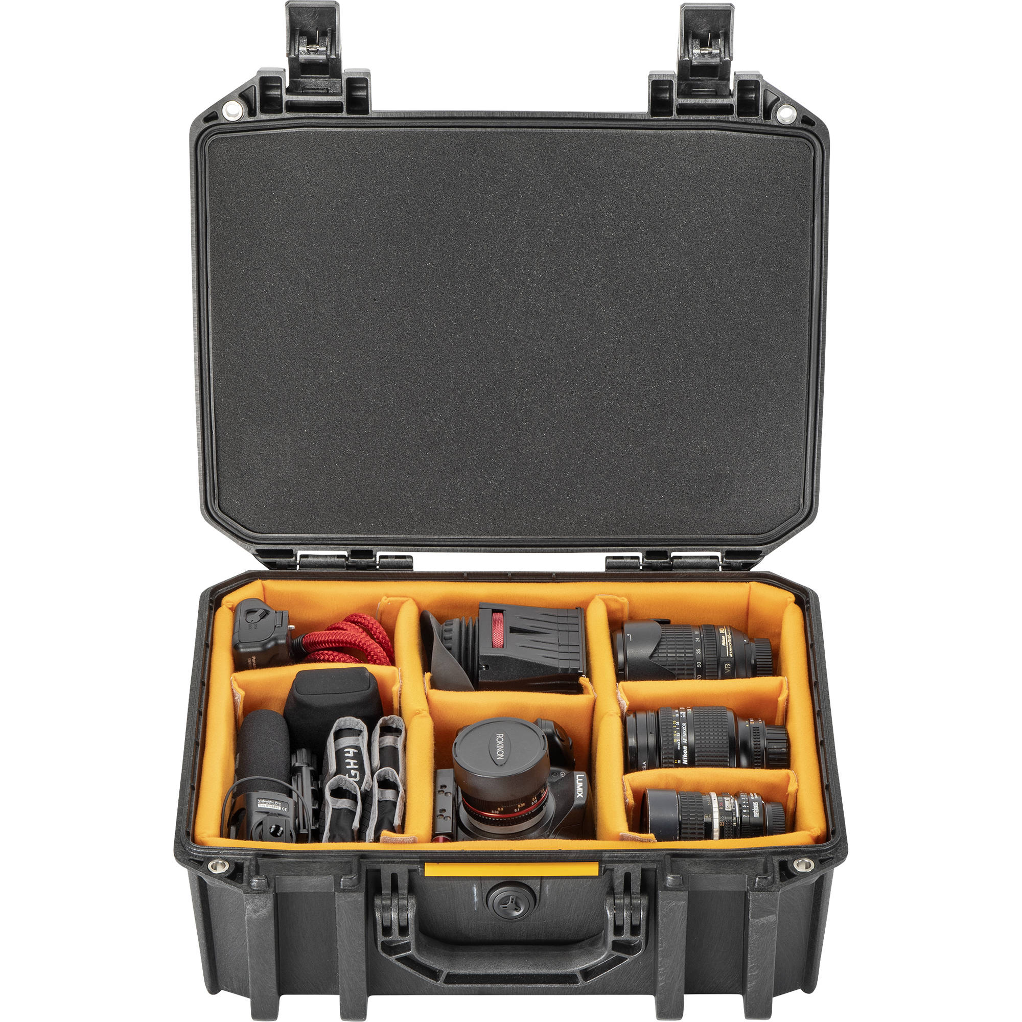 Pelican V300C Vault Equipment Case with padded dividers.