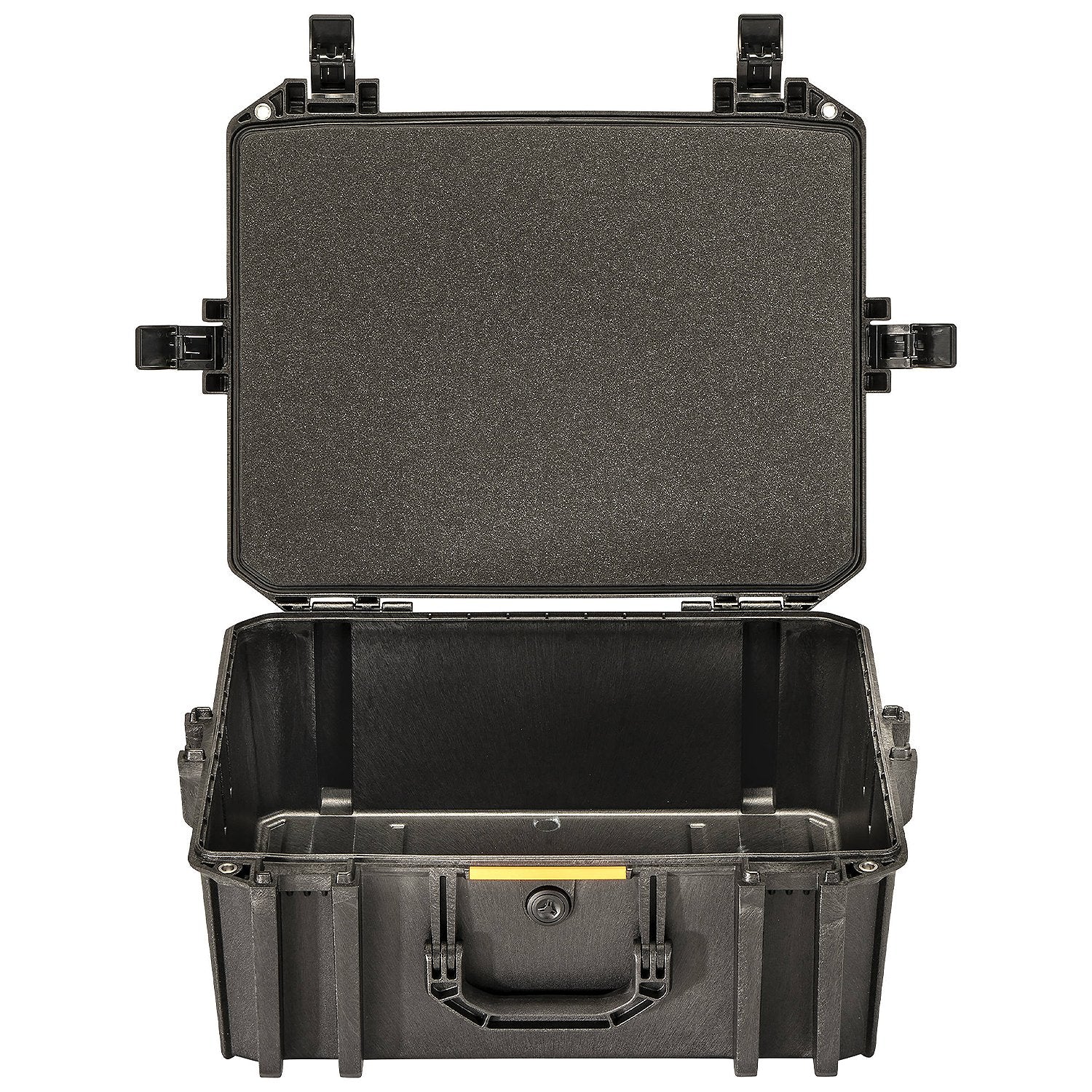Pelican Vault 550 Case with padded dividers and gear.