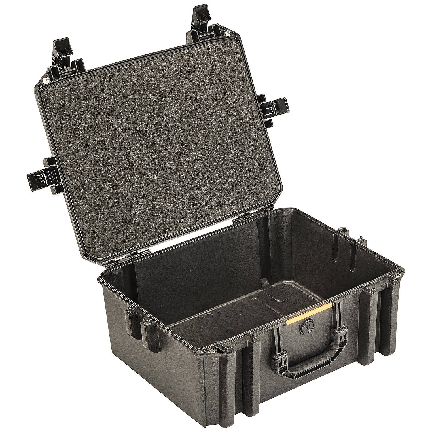 Pelican Vault 550 Case with padded dividers and gear.