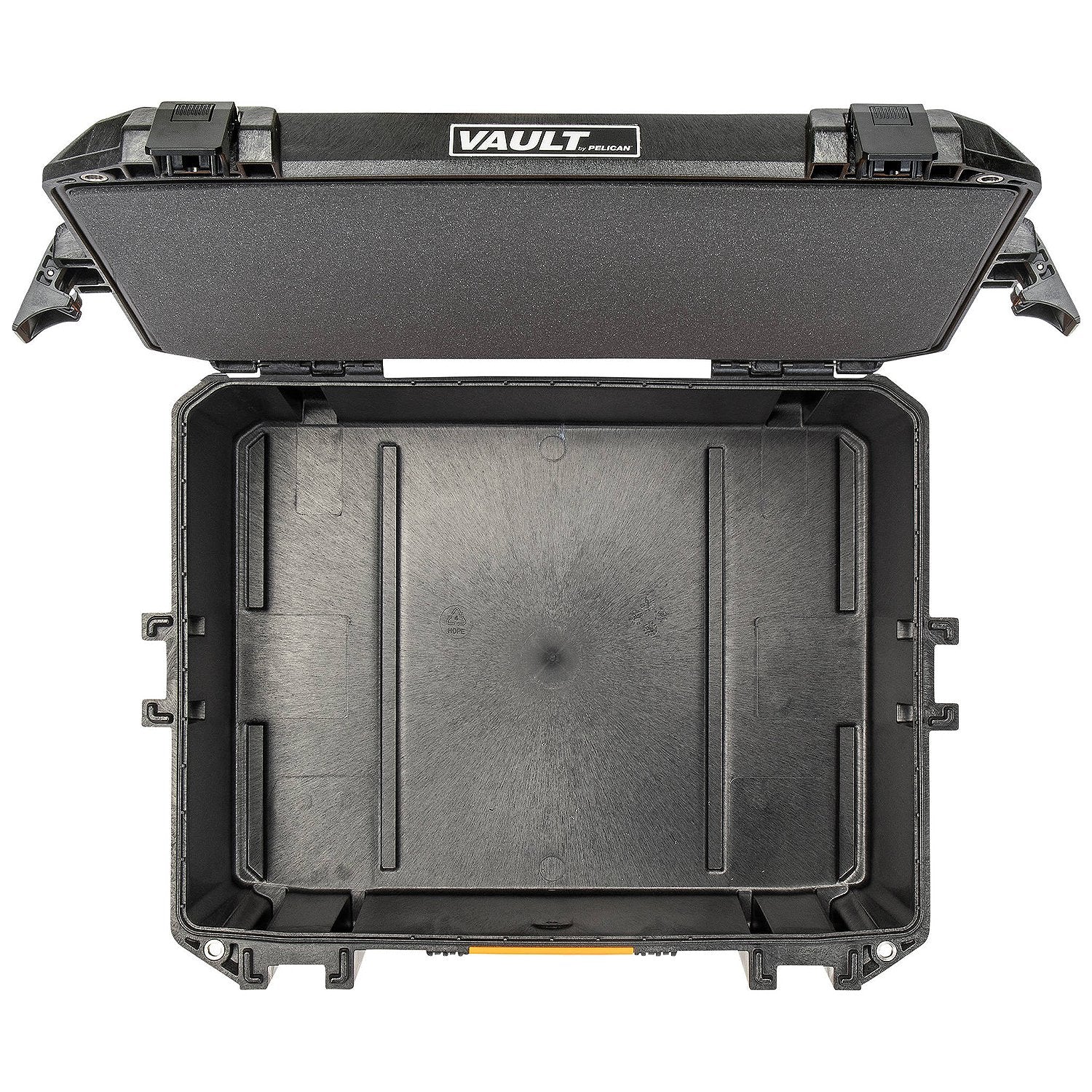 Pelican Vault 550 Case with padded dividers and gear.
