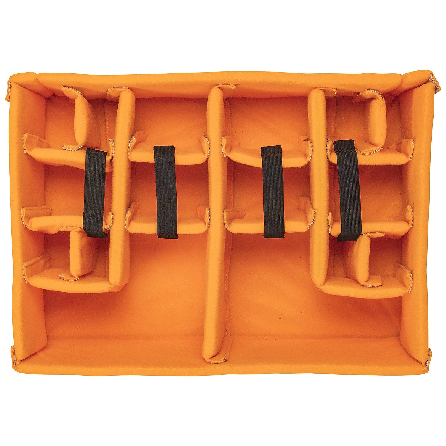 Pelican Vault 550 Case with padded dividers and gear.