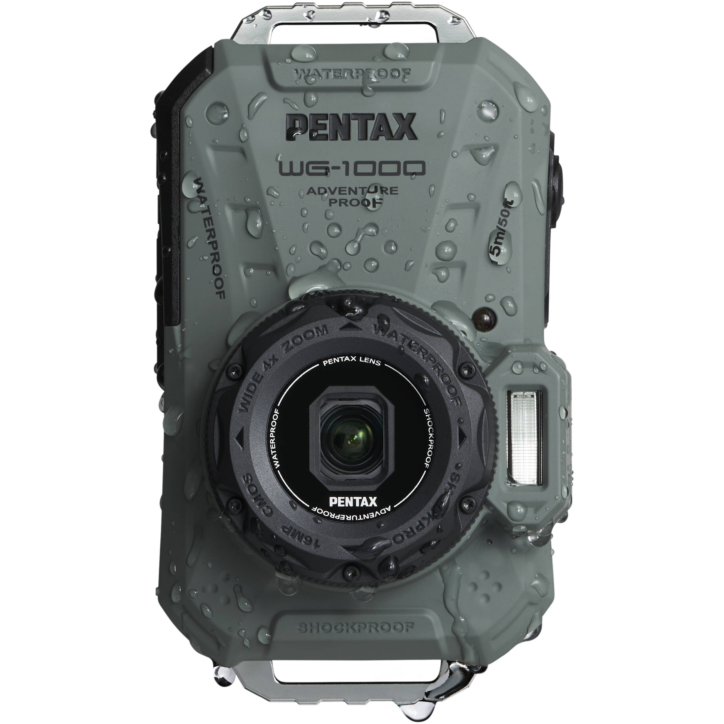 Pentax WG-1000 Digital Compact Camera (Olive)