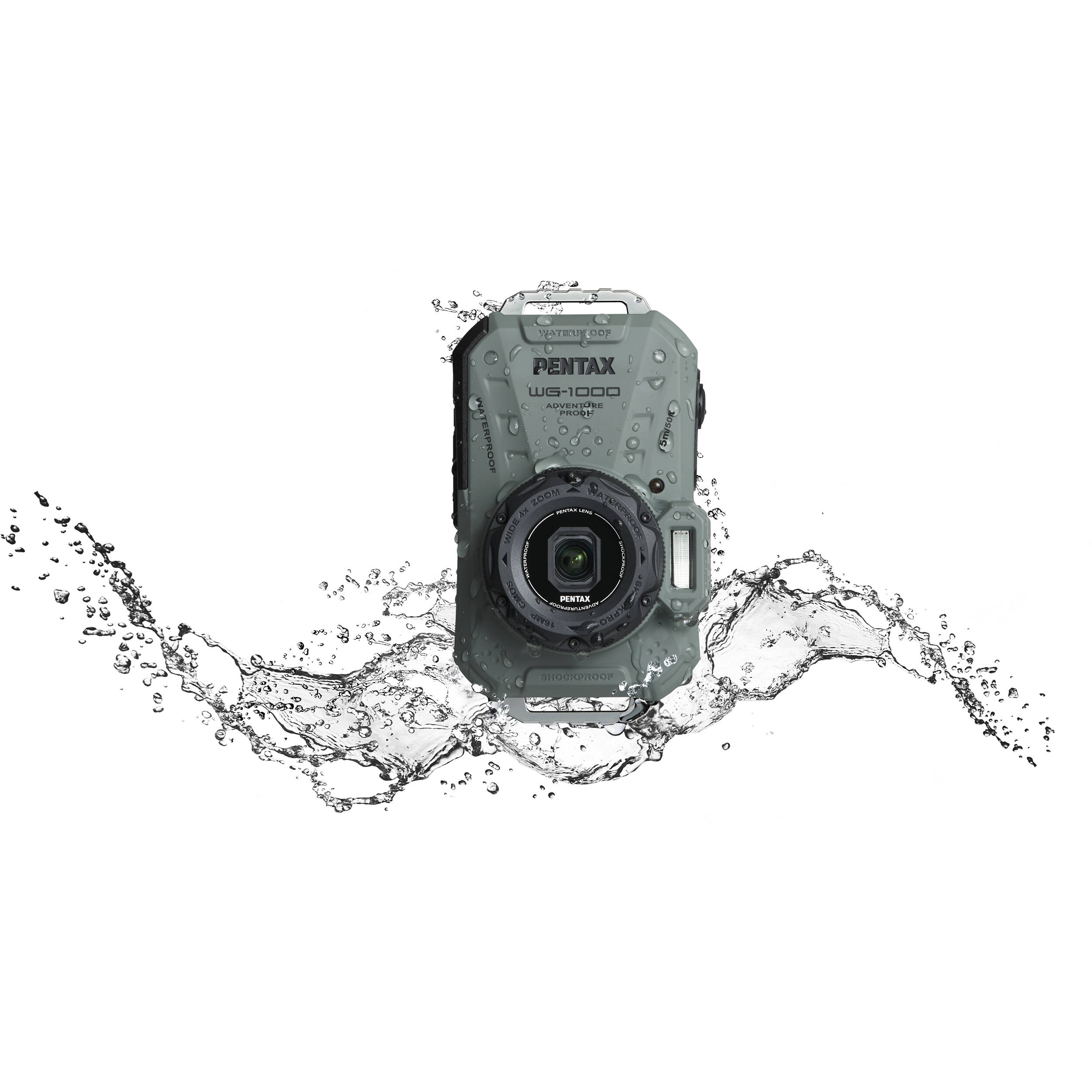 Pentax WG-1000 Digital Compact Camera (Olive)