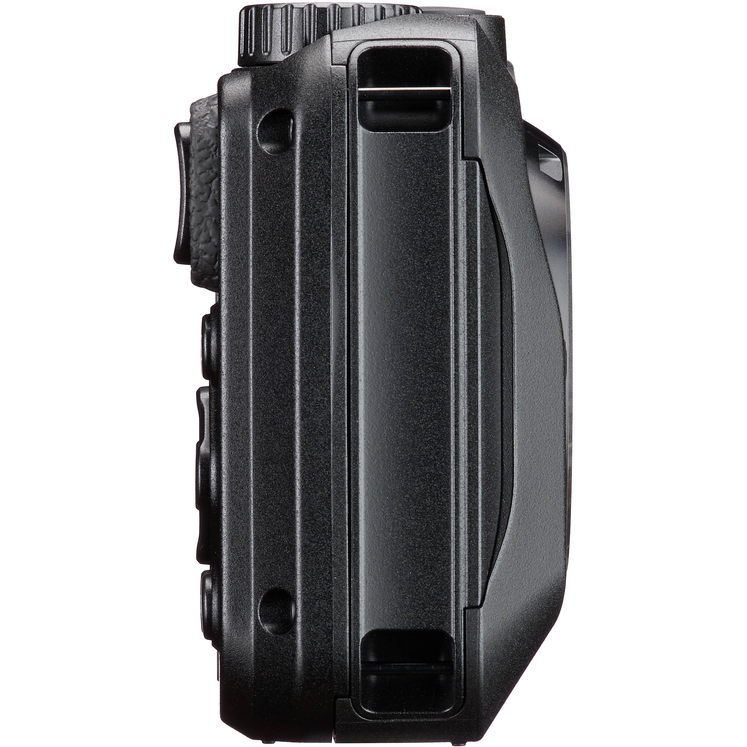 Pentax WG-8 rugged waterproof camera in black with 20MP sensor, 5x optical zoom, 4K video, and durable build for outdoor use.