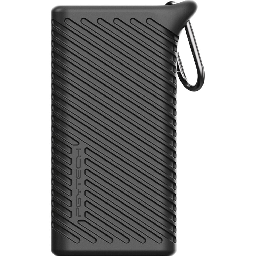PGYTECH CreateMate CFexpress Type A/SD Card Reader Case in black, combining storage and fast USB-C card reading.