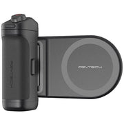 Black electronic device with a circular component featuring the brand 'Feytech' on a white background
