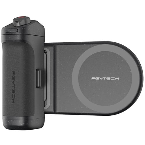 Black electronic device with a circular component featuring the brand 'Feytech' on a white background