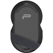 PGYTECH MagFlex Phone Photography Stand in black with ultra-slim 6.1mm design, strong magnetic ring compatible with MagSafe, infinite rotating shaft, and extendable handle for shooting.
