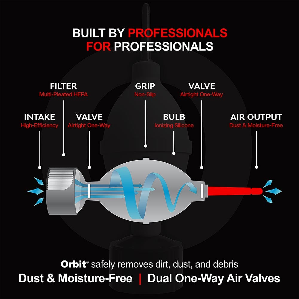Diagram of a vacuum cleaner's internal components with labels on a black background.