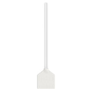 White plastic spatula on a white background
