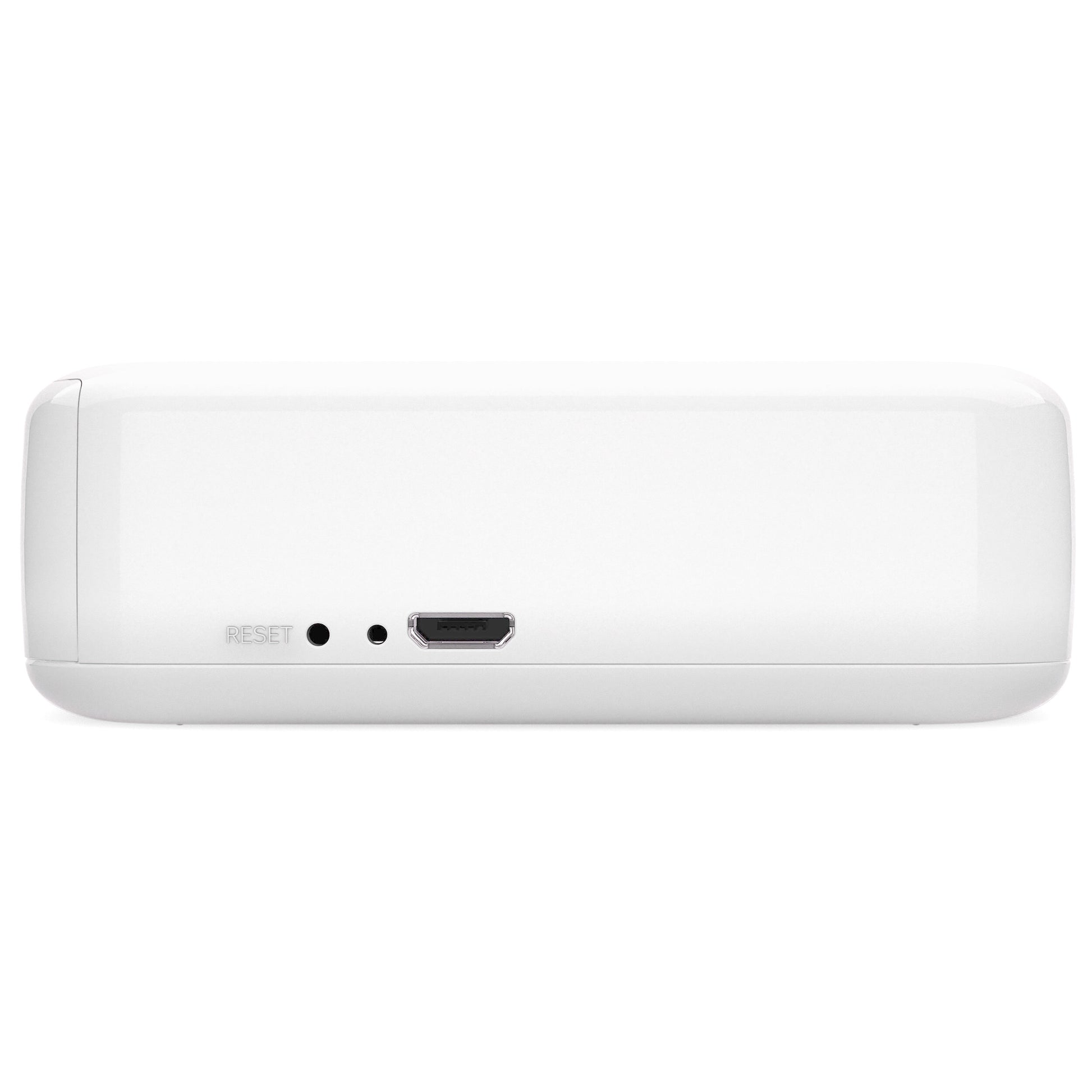 Polaroid Hi-Print 2x3 Pocket Photo Printer Gen 2 in white, Bluetooth-enabled with rechargeable lithium-ion battery, dye sublimation printing on 2.1 x 3.4 inch self-adhesive photo paper, compatible with iPhone and Android.