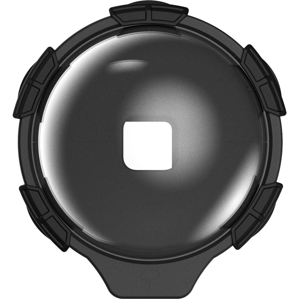PolarPro FiftyFifty Dome for GoPro HERO9 and HERO10 Black, marine-grade waterproof up to 10 meters, polycarbonate build, tool-free removable lens, provides 30% wider field of view for over/under shots, ideal for shallow water and snorkeling.