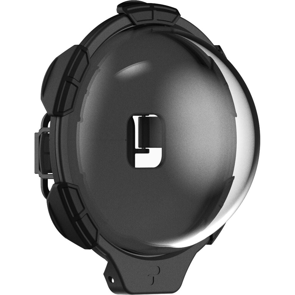 PolarPro FiftyFifty Dome for GoPro HERO9 and HERO10 Black, marine-grade waterproof up to 10 meters, polycarbonate build, tool-free removable lens, provides 30% wider field of view for over/under shots, ideal for shallow water and snorkeling.