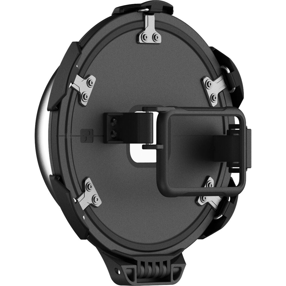 PolarPro FiftyFifty Dome for GoPro HERO9 and HERO10 Black, marine-grade waterproof up to 10 meters, polycarbonate build, tool-free removable lens, provides 30% wider field of view for over/under shots, ideal for shallow water and snorkeling.