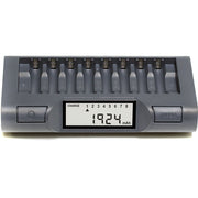 Powerex MH-C940 Charger-Analyser for AA and AAA NiMH/NiCd rechargeable batteries with LCD display.