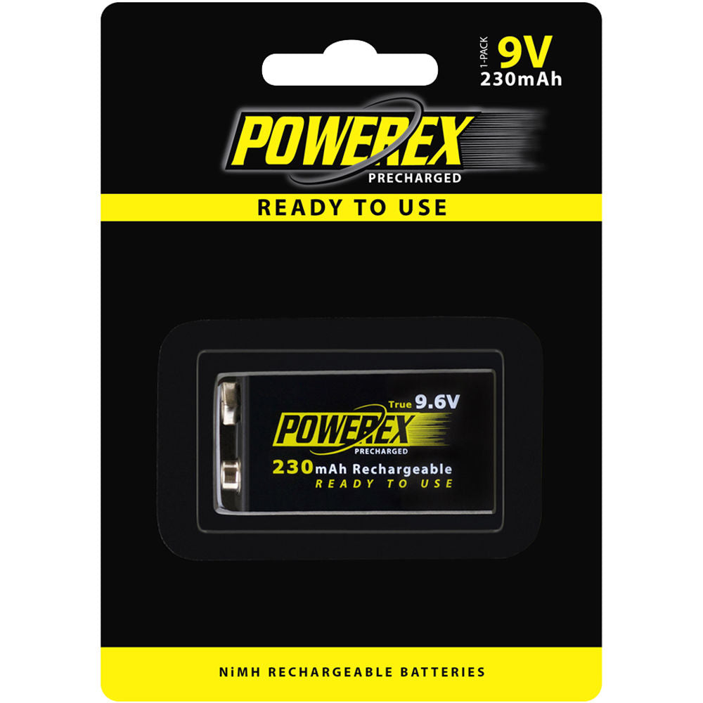 Powerex Precharged Rechargeable NiMH Battery outperforms a standard 9V battery due to its slightly higher voltage. Buy camera batteries in South Africa.