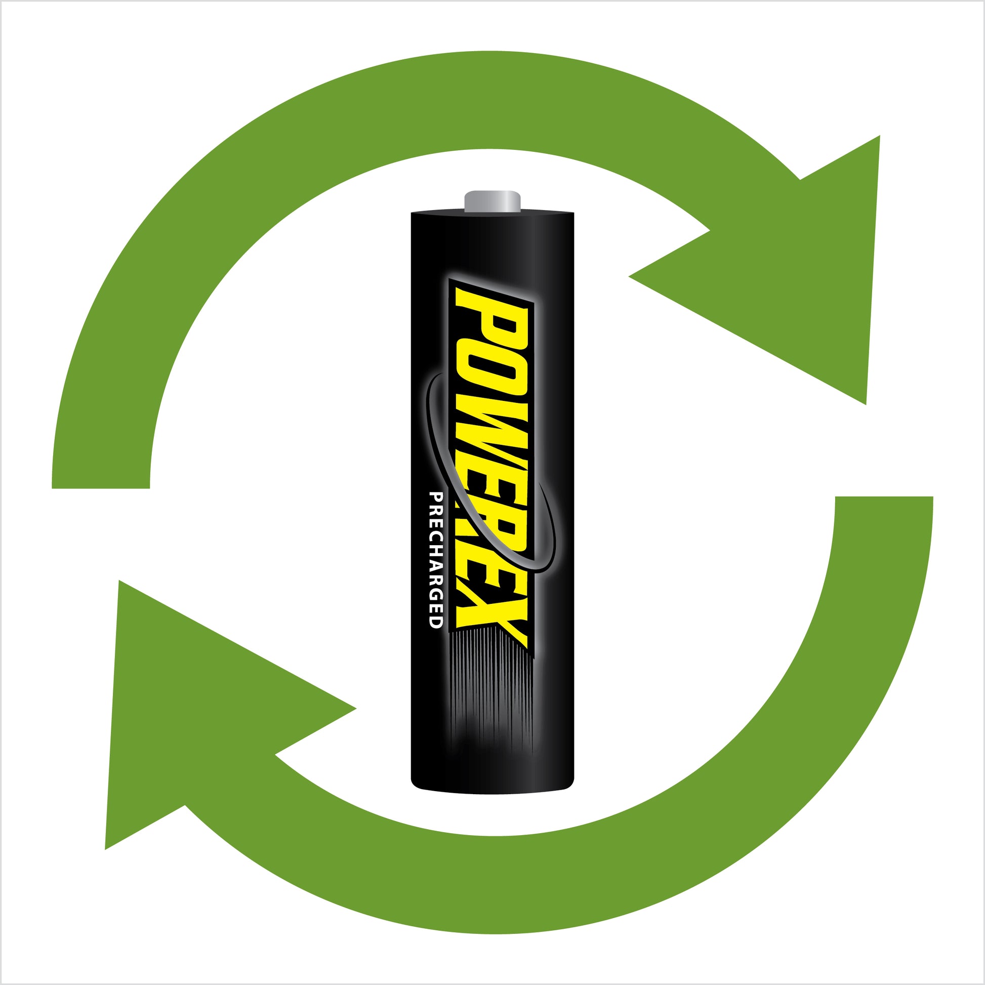 Powerex 4-pack AAA 1.2V 2600mAh rechargeable NiMH batteries, precharged and ready to use.