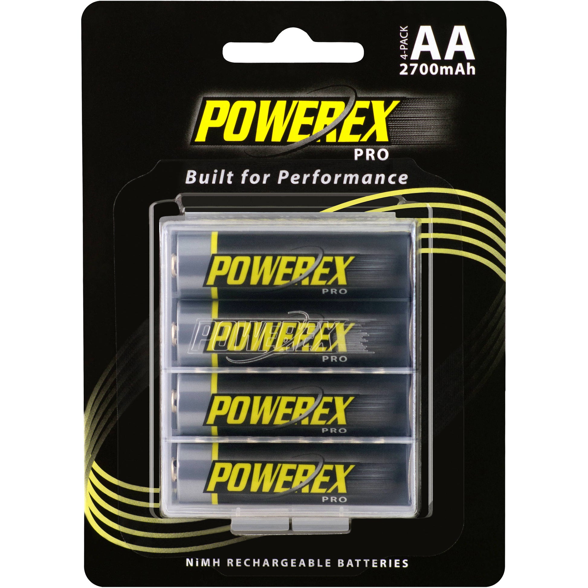 Powerex PRO 2700mAh NiMH battery for long-lasting use.