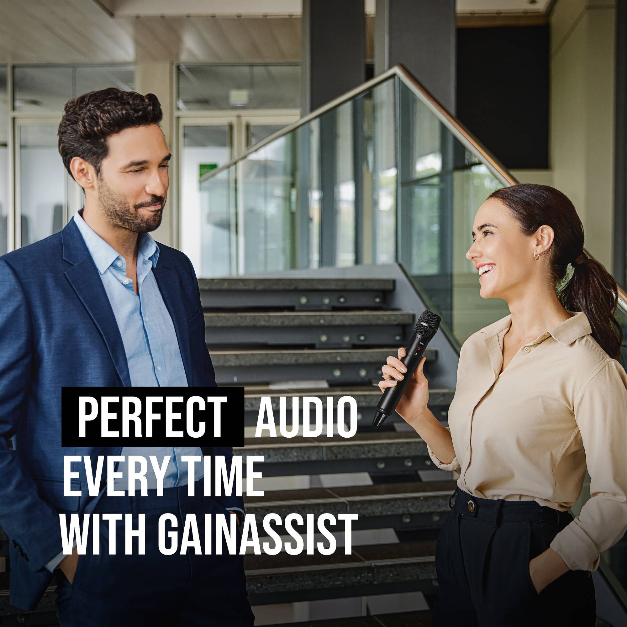 The RODE Interview Pro Wireless Handheld Condenser Microphone features a wireless microphone great for recording professional audio in a space for content creation, media, and broadcast applications. The Rode Interview Pro is also compatible with all Rode Series IV receivers.