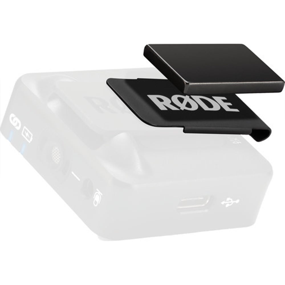 RODE MagClip GO Magnet Clip for the Wireless GO Transmitter allows for total flexibility. Discreetly attach to clothing.