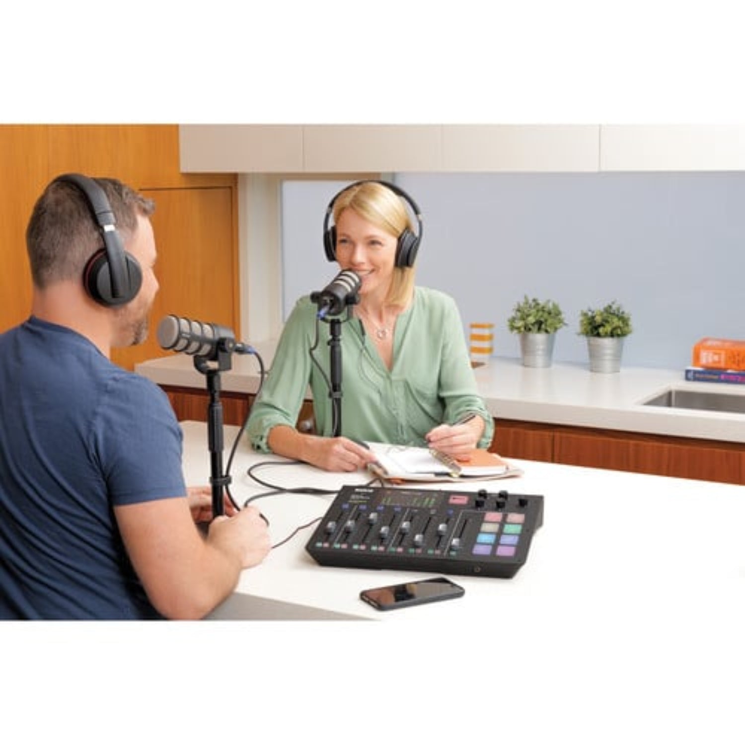 The RODE PodMic is a dynamic XLR microphone optimised for speech and broadcast, making it ideal for podcasting at home or the office.