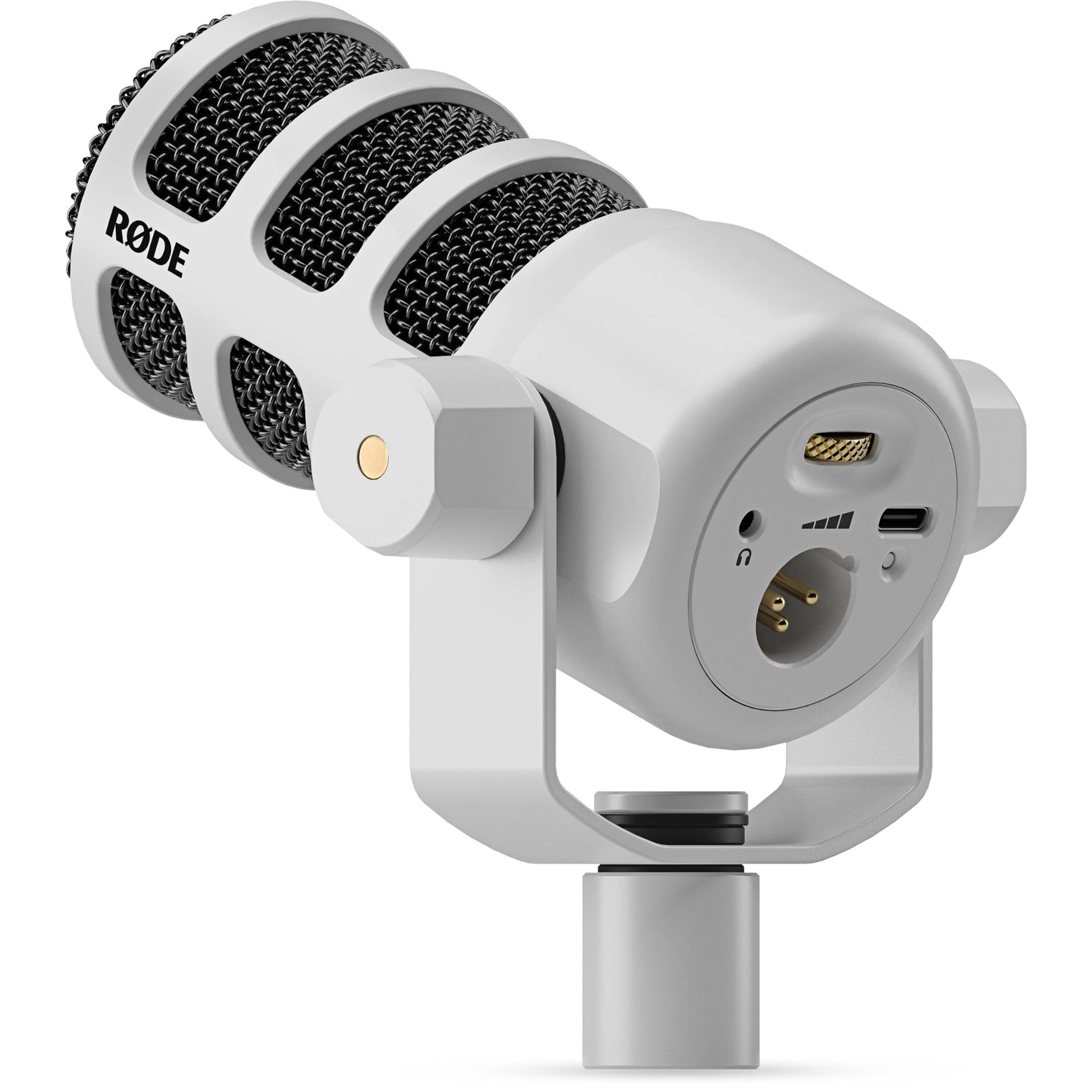 RODE broadcast microphone features XLR and USB connectivity, a studio-grade pop filter, and zero-latency headphone output for quality recording.