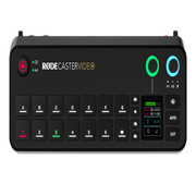 The RODECaster Video is an compact console for video switching, recording, and audio production, it supports up to six video sources with intuitive controls.